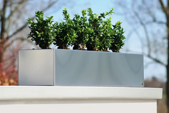 Blumenkasten Edelstahl 80
