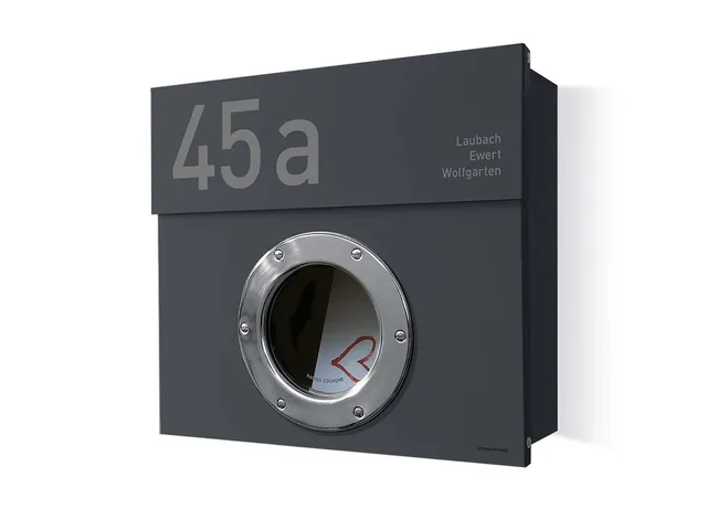 Briefkasten Letterman 1 Anthrazit (RAL 7016) inkl. LED Licht