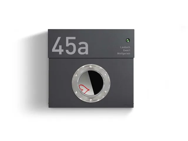 Briefkasten Letterman 1K Anthrazit (RAL 7016) inkl. LED Licht