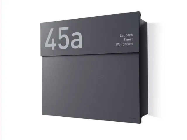 Briefkasten Letterman 4 Anthrazit (RAL 7016) inkl. LED Licht
