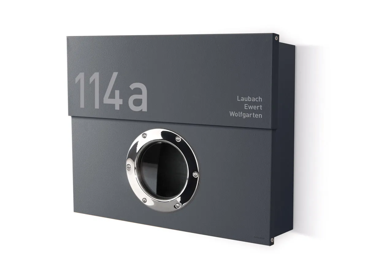 Briefkasten Letterman XXL Anthrazit (RAL 7016) inkl. LED Licht