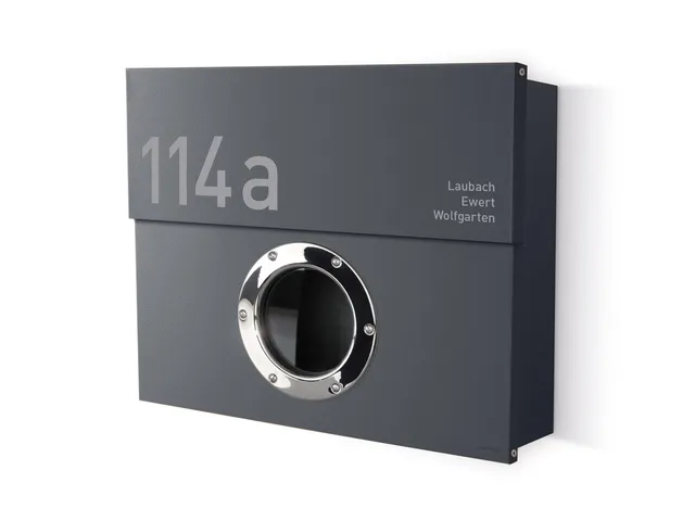 Briefkasten Letterman XXL Anthrazit (RAL 7016) inkl. LED Licht
