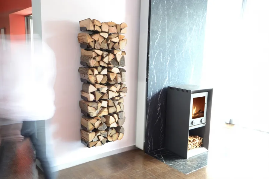 Kaminholzregal Wooden Tree Wand groß