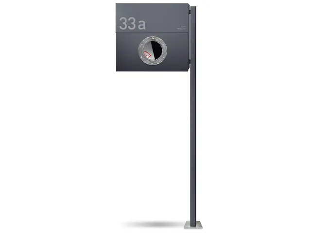Standbriefkasten Letterman XXL Anthrazit (RAL 7016) inkl. LED Licht