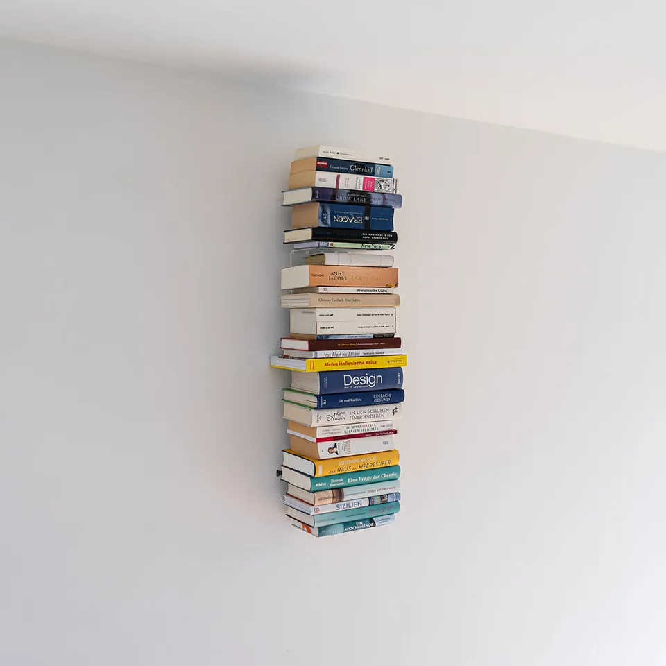 Booksbaum — Wandregal vertikal, 6er-Set