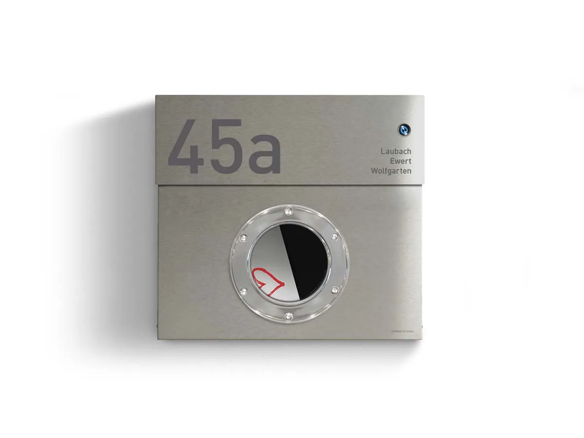 Briefkasten Letterman 1K inkl. LED Licht und Klingel